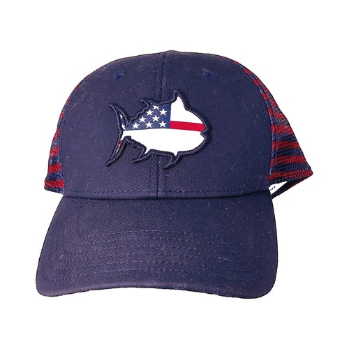 Polo de golf homme rayé bleu & rose Southern Tide « Tide to Trail