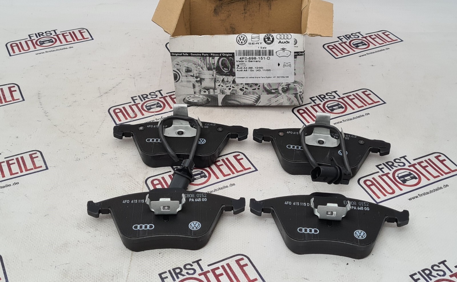 Original Audi Bremsbel?ge mit Verschlei?anzeige Audi A6 Typ 4F 