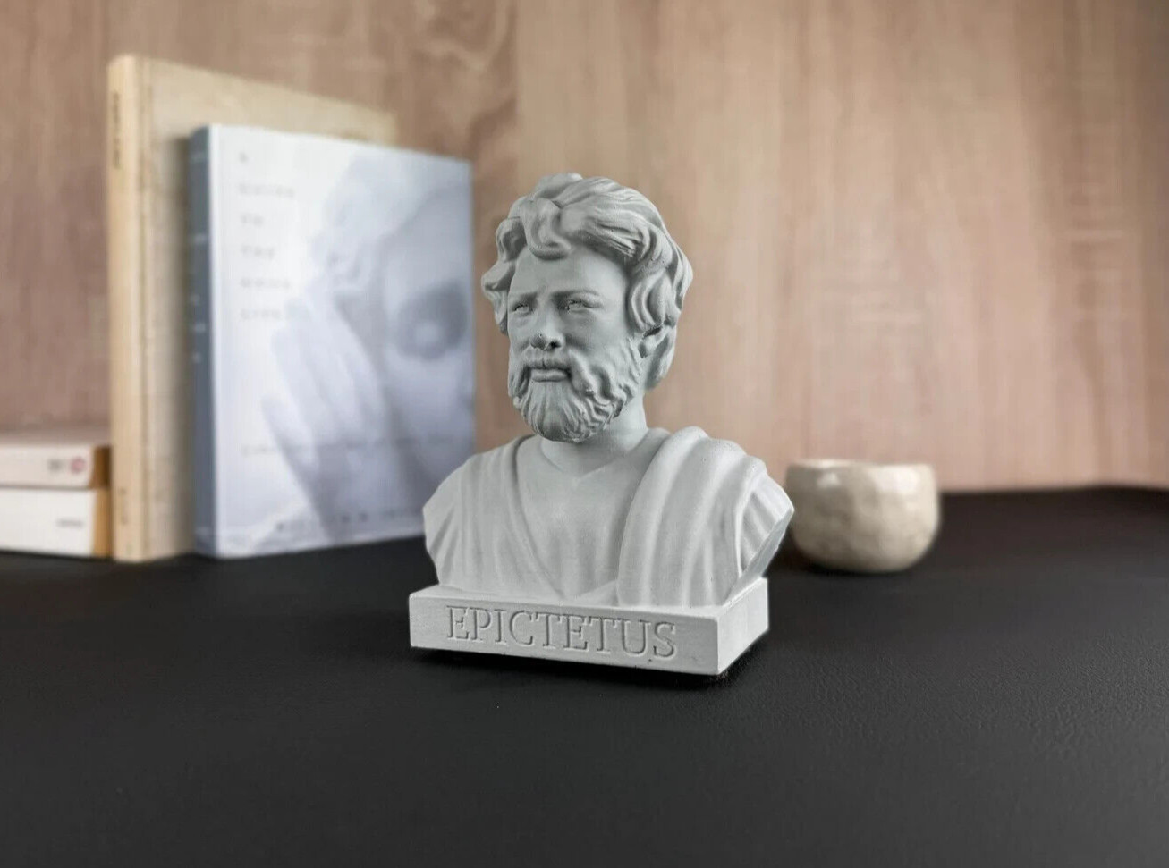 EPICTETUS Premium Heavy Concrete bust | Ancient Greek Stoic Philosopher