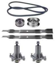 Husqvarna RZ4219 Stamped Mower Deck Parts Kit Spindles Blades Belt Idler Pulleys