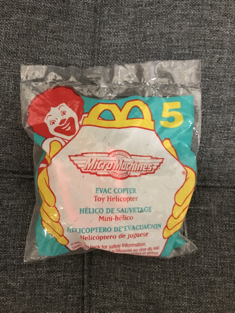 1996 MicroMachines Evac Copter #5 McDonalds Happy Meal Toy COMBINE