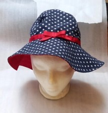 OshKosh Girls Bucket Hat Stars Blue/Red 4-6X