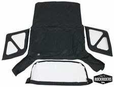 1995-1998 Geo Tracker Replacement Soft Top and Clear Windows Black Rampage 98815