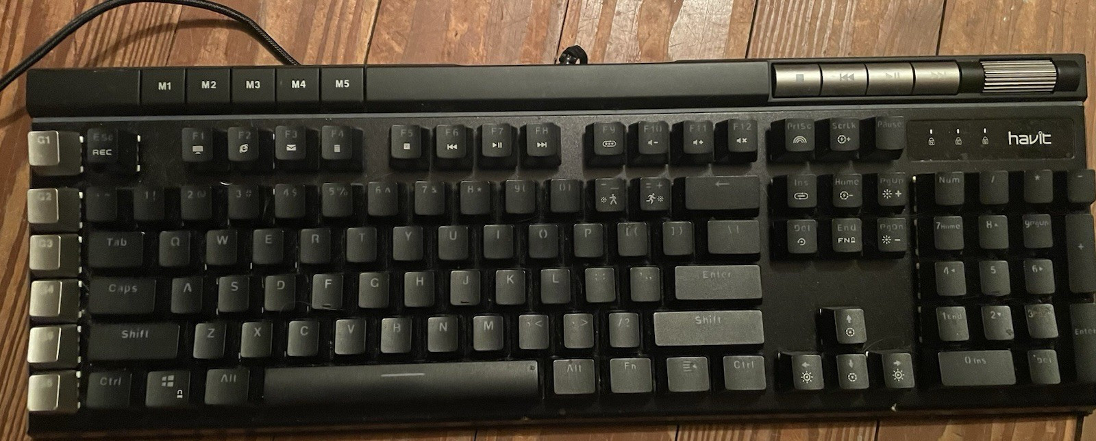 Havit HV-KB378L Mechanical Wired Gaming Keyboard Black/Gray 