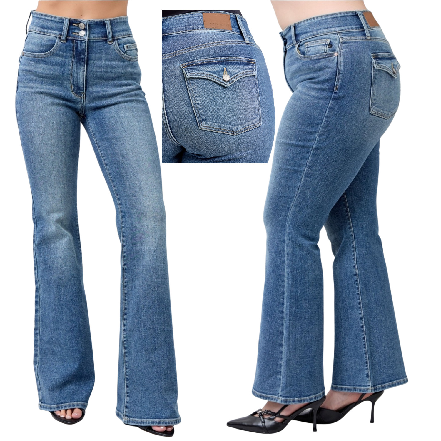 Size 14w High Waist Flaire Inseam 33" Rise 12"