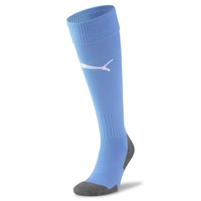 Puma Fußball Stutzen Liga Socken Core Stutzenstrumpf Herren hellblau weiß