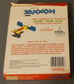 Zaxxon Atari 2600/7800/2600+/7800+ Complete CIB TESTED WORKS