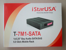 iStarUSA T-7M1-SATA 1x5.25" Bay Audio SATA/SAS 6.0 Gb/s Mobile Rack