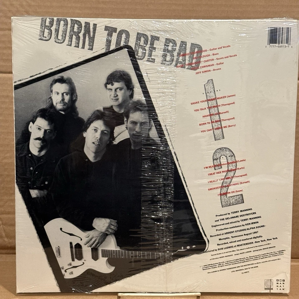 George Thorogood Born To Be Bad EMI Records Vinyl LP 1988 Sealed New - Image 3 of 3