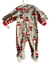 Carter's Just One You 18 Months Christmas Footed Pajamas w/ Santas Set of 2 NWT