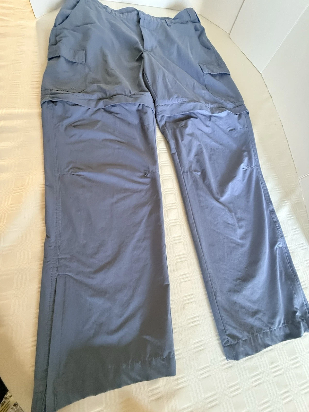 Reel Legends Convert Cargo Men Pant/shorts Zip Off Fishing Nylon stretch 40X32