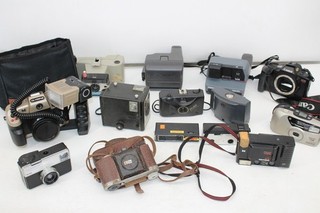 Colección vintage de cámaras fotográficas F x 14 Inc Canon Pentax Etc no probadas