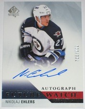 2015-16 UD SP AUTHENTIC FUTURE WATCH NIKOLAJ EHLERS ROOKIE CARD AUTO /999. rookie card picture