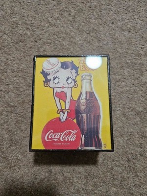 Vintage Betty Boop Französisch Coca Cola Schmuck Spiegel Box