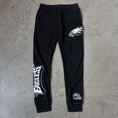 Pro Standard Gear Philadelphia Eagles NFL Sweatpants Logo Chenille Black Medium