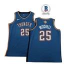 Ajay Mitchell Signed 2025 NBA Finals Jersey Thunder Beckett BAS COA
