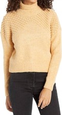 Free People Bradley Pullover Sweater Camel Heather