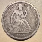 1840 Seated Liberty Half Dollar Silver Small Letters Better Date