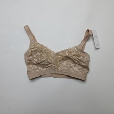 Triumph Womens Delicate Doreen N Non Wired Bra 34G Beige Full Cup Lace NWT