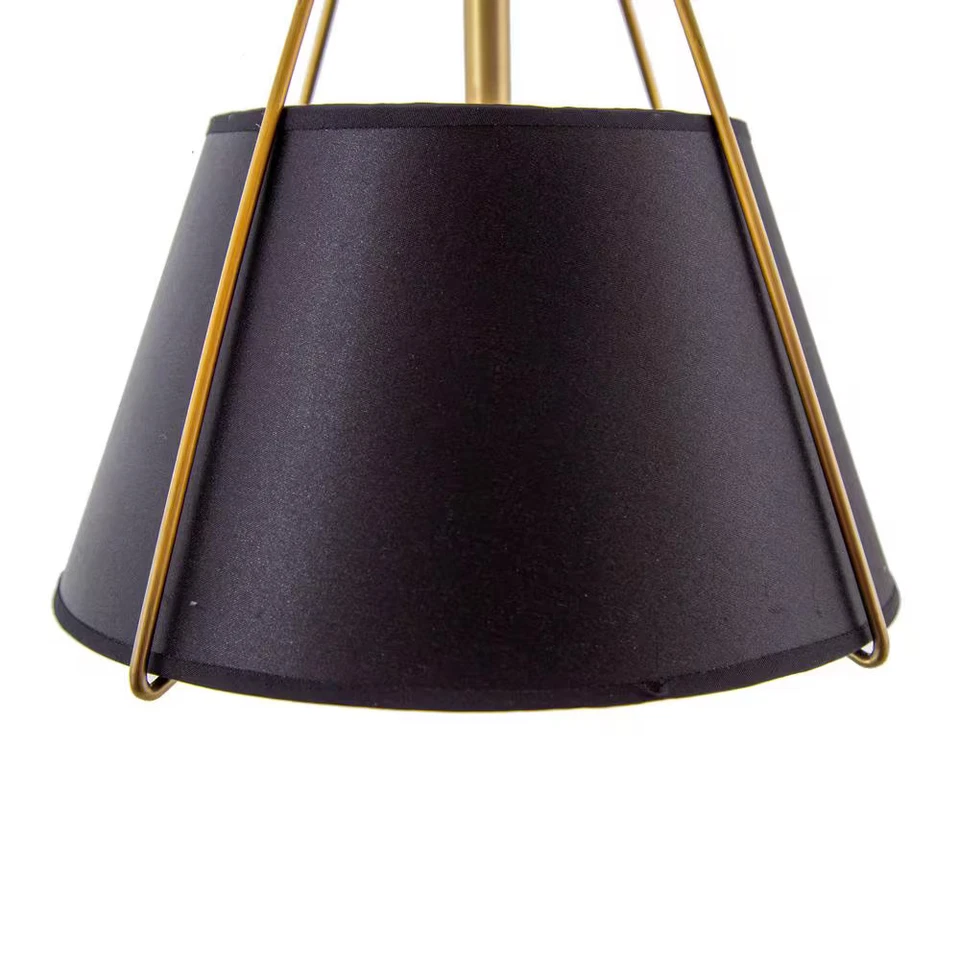 *2 PACK* Yosemite Mira 1-Light Matte Gold Modern Pendant with Black Shade - Image 3 of 4