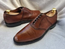 FJ The Shoe Tree by Foot Joy Men Casual Leather Oxford Shoes Brown Size 10 C USA