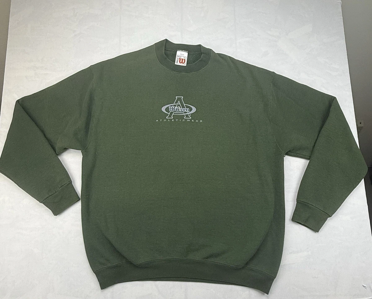 Sweat-shirt Vintage Wilson Pro 5000 Vert Olive - Taille XL - Années 90 - Parfait état