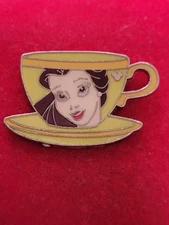Disney Trading Pin, Belle, Teacup, Hidden Mickey, 2 of 6, 2009 68B