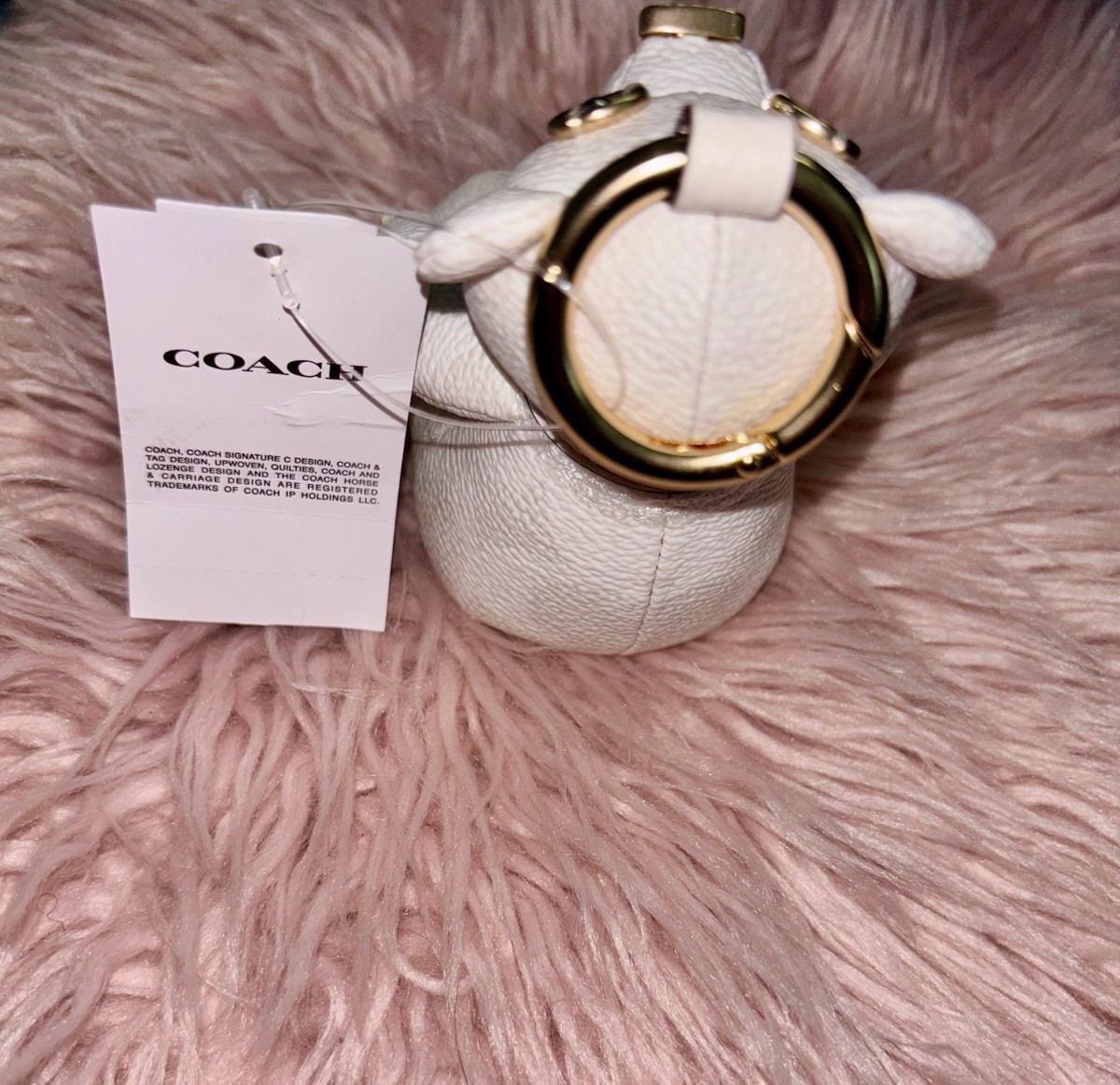 NEW Coach Signature Print Coated Canvas White Chalk Collectible