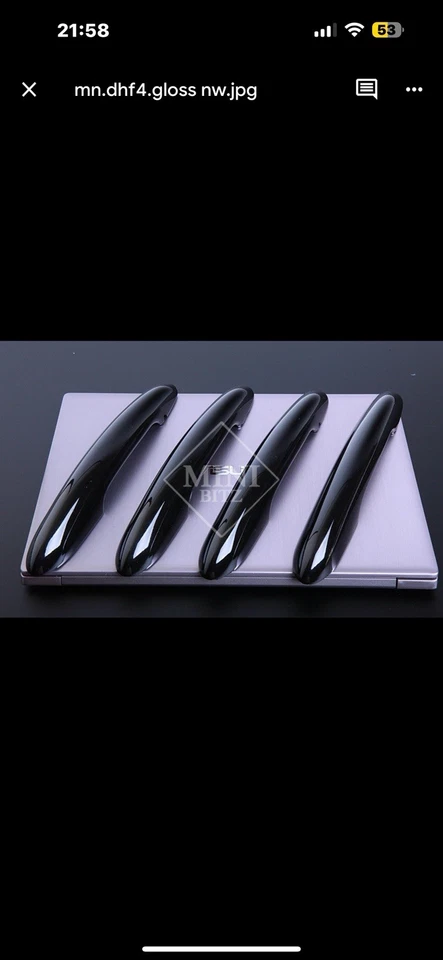 MINI F55 Maniglia Porta Clip su Copri 5 Porte Nero Lucido NON Comfort Access F60 - Immagine 4 di 4