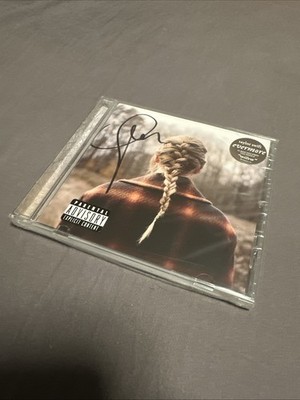 TAYLOR SWIFT - EVERMORE (DELUXE EDITION)   CD NEU Signed Unterschrieben signiert