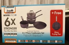 Scoville Expert 4+1 Piece Cookware Set Never Stick, 6x Stronger