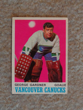 1970-71  O-Pee-Chee # 224 George Gardner Vancouver Canucks Rookie Card OPC. rookie card picture