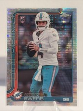 2025 Topps Chrome - Quinn Ewers Pulsar Refractor #316 (RC) - Miami Dolphins