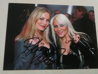 REGINA HALMICH & DORO PESCH -   ORIG. AUTOGRAMME auf 13 x 18 cm FOTO  - SIGNED