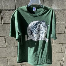 90s Bass Pro Shops Graphic T-Shirt Vintage Russell Athletic Made In USA XL Tee