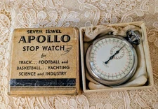 Vintage Aristo Stopwatch APOLLO Shock Resistant 1/10 Swiss Made WORKS IOB