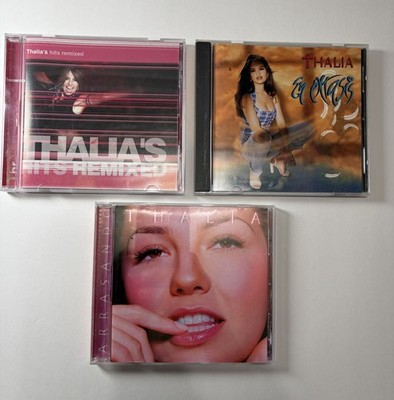 Lot Of 3 Thalia CD s - Arrasando,hits Remix, En Extasis