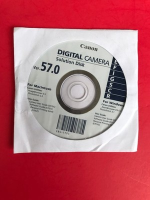 CANON DIGITAL CAMERA SOLUTION DISK - VER. 57.0 - WINDOWS
