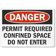Aluminum Danger Sign Do Not Enter Weatherproof Outdoor Safety Warning