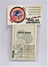 The Model Car Garage MCG-2042 Street Rod Gauge Panels with vintage faces
