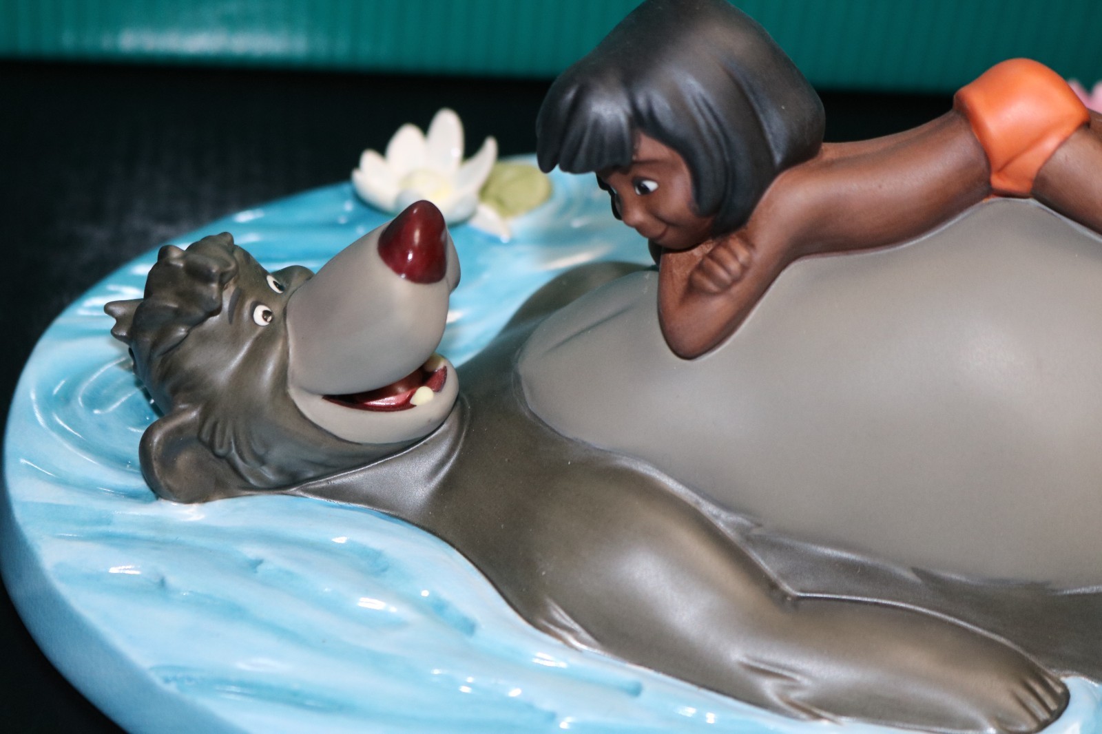 WDCC The Jungle Book’s Baloo & Mowgli “Jungle Harmony” w/ Lithograph New in Box