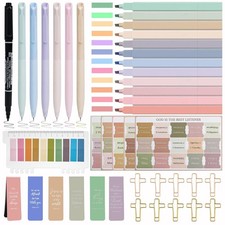 HRFGWDD Bible Study Supplies 41 PCS for Women - Bible Journaling Kit with No