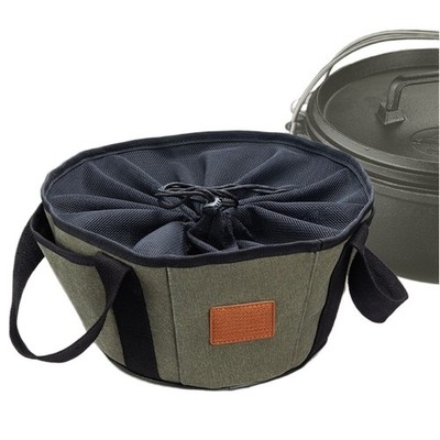Outdoor Dutch Oven Aufbewahrungstasche Canvas Tragetasche mit Kordelzug und Grif