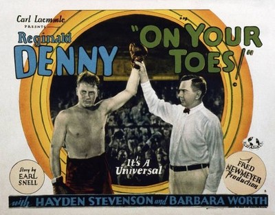 Old Movie Photo On Your Toes Poster Us Lobby Card Reginald Denny 1927