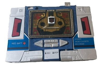 Generation 1 Transformers Soundwave Action Figure with Tape - Vintage