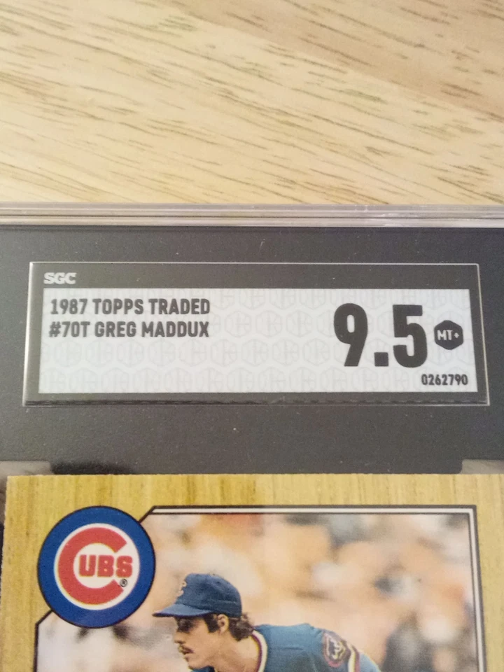 Rare, Near Pristine Condition 1987 Topps Traded - Greg Maddux #70T Tiffany (RC) - Image 4 of 4