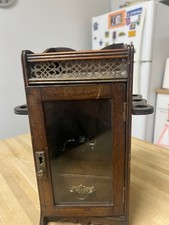 vintage oak smoking cabinet