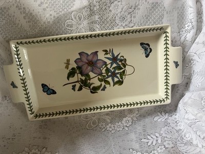 PORTMEIRION BOTANISCHER GARTEN ZWEI GRIFF SERVIERPLATTE SANDWICH TABLETT ENGLAND