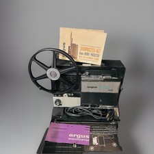 Vintage Argus Showmaster 462 8mm Movie Projector - With Original Manual Card