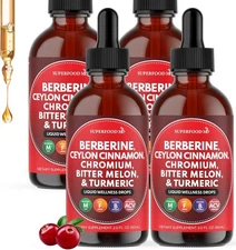 60ml Berberine Liquid Drops,Herbal Complex 10 in 1,Immune,Heart Digestion Health